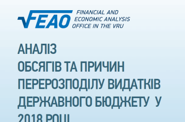 Аналіз обсягів та причин перерозподілу видатків державного бюджету у 2018 році