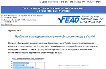 Проблеми впровадження програмно-цільового методу в Україні